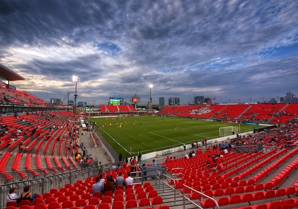 Toronto skyline near BMO Field, World Cup 2026